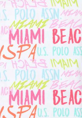 Kız Çocuk Beyaz Bisiklet Yaka Tişört - 50276748005