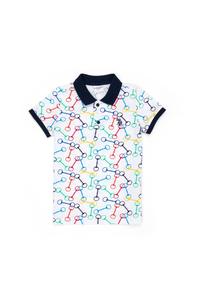 Erkek Çocuk Beyaz Polo Yaka Tişört