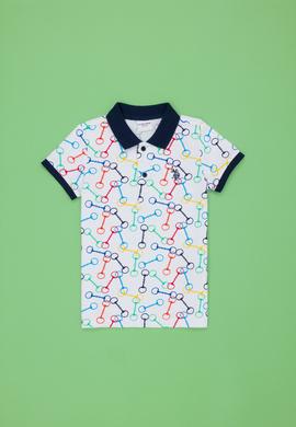 Erkek Çocuk Beyaz Polo Yaka Tişört - 50278146042