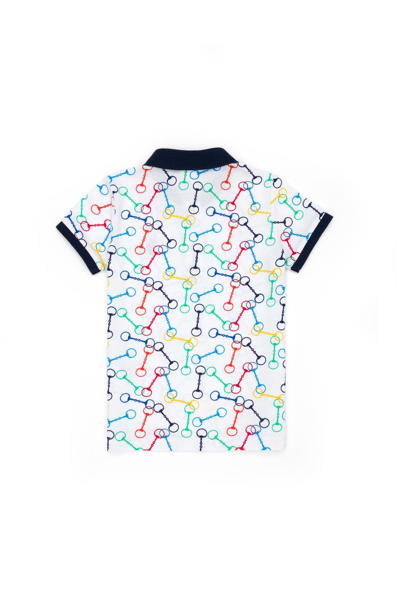 Erkek Çocuk Beyaz Polo Yaka Tişört - 50278146042