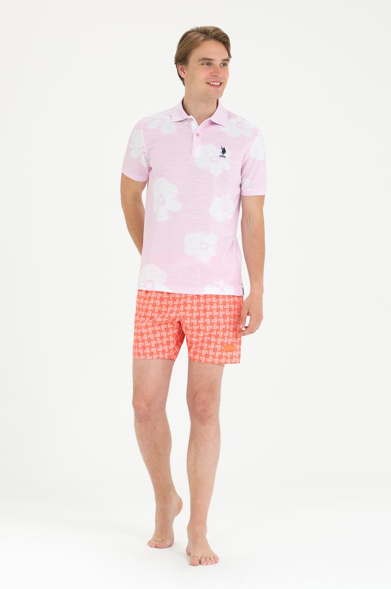 Erkek Turuncu Deniz Şortu