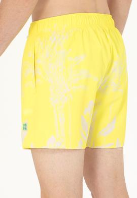 Erkek Neon Sarı Deniz Şortu - 50262274034