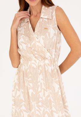 Kadın Krem Dokuma Elbise - 50262577001