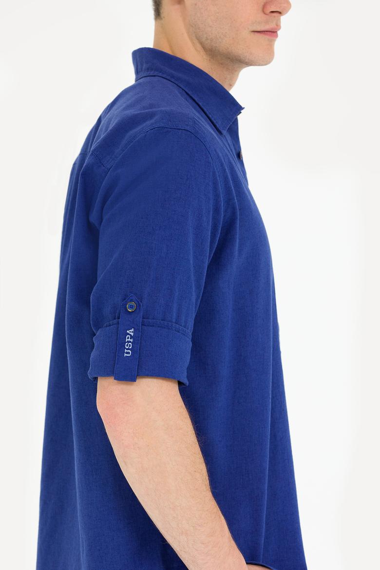 Erkek Mavi Uzun Kollu Basic Gömlek - 50262880030