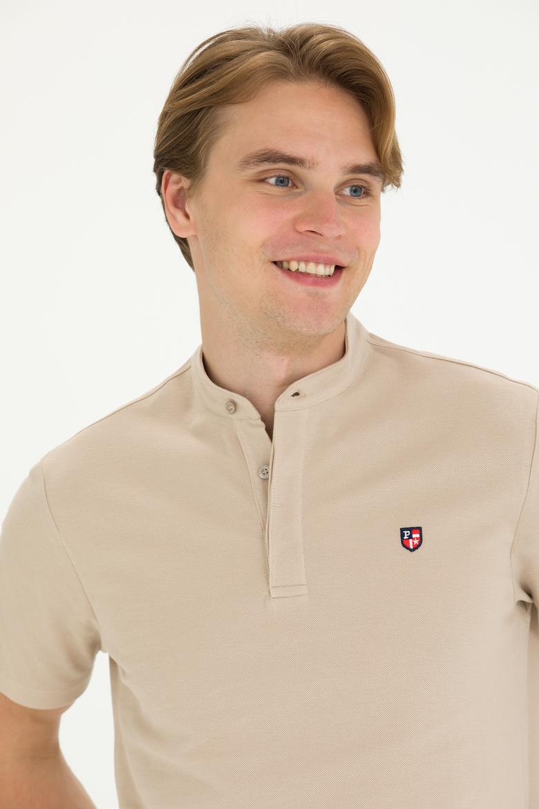 Erkek Taş Bisiklet Yaka Tişört - 50262955027