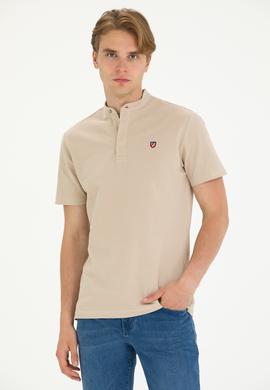 Erkek Taş Bisiklet Yaka Tişört - 50262955027