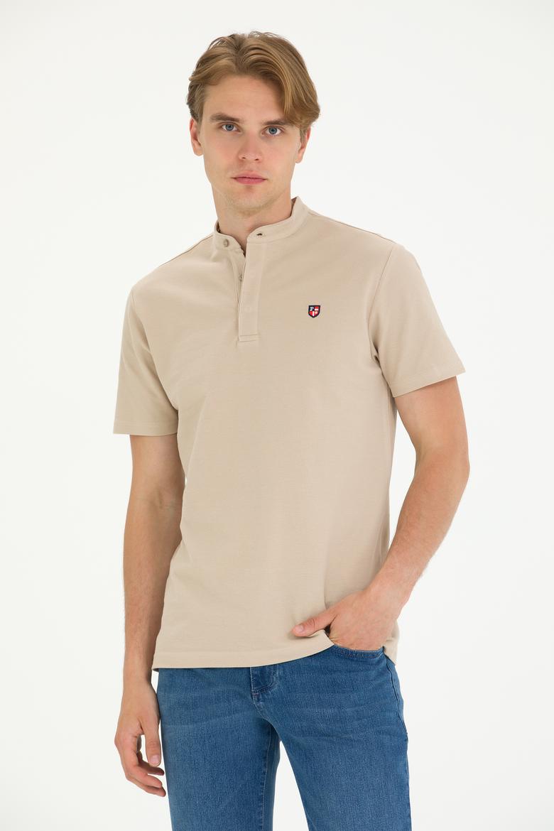 Erkek Taş Bisiklet Yaka Tişört - 50262955027