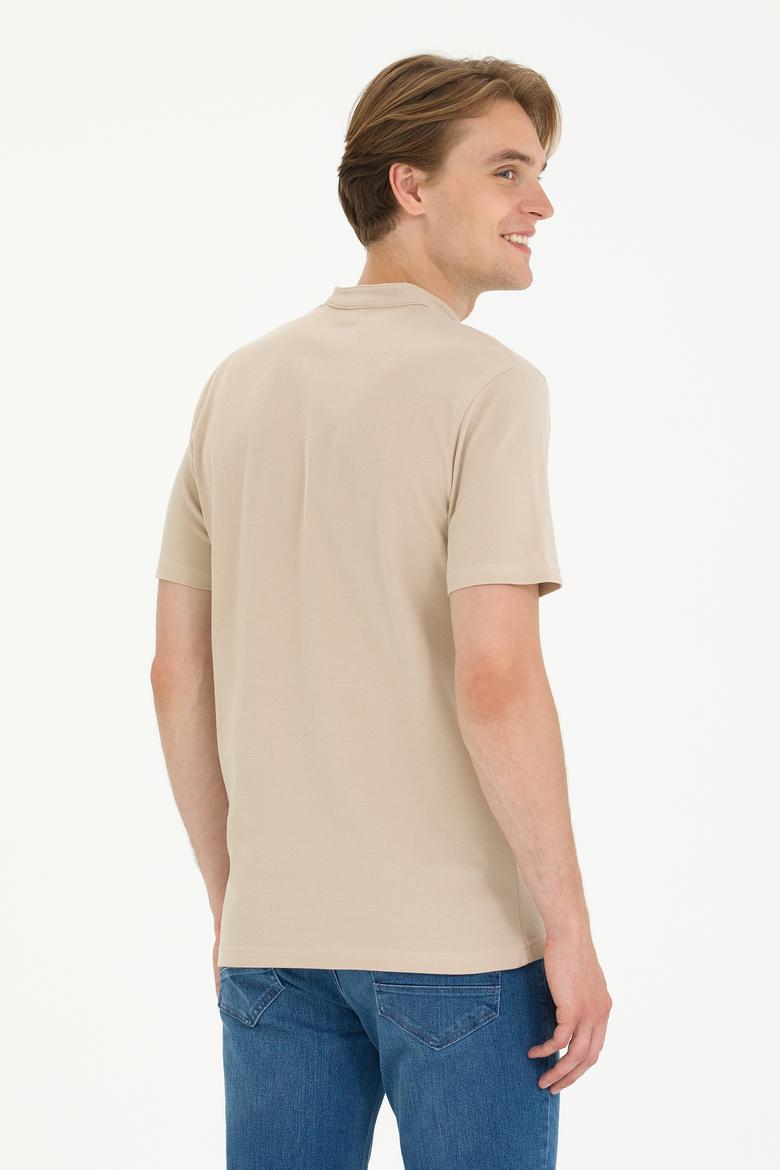 Erkek Taş Bisiklet Yaka Tişört - 50262955027