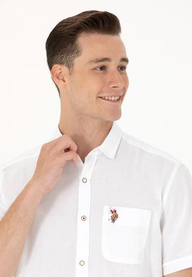 Erkek Beyaz Kısa Kollu Gömlek - 50262957001