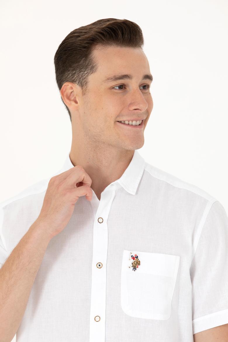 Erkek Beyaz Kısa Kollu Gömlek - 50262957001