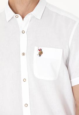 Erkek Beyaz Kısa Kollu Gömlek - 50262957001