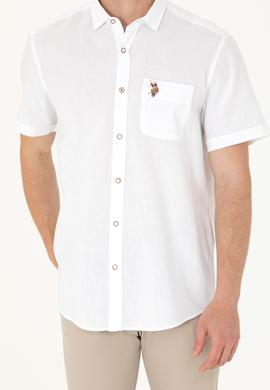 Erkek Beyaz Kısa Kollu Gömlek - 50262957001