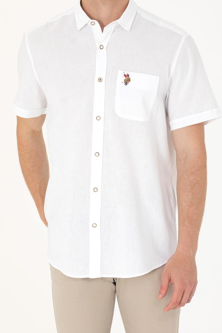 Erkek Beyaz Kısa Kollu Gömlek - 50262957001