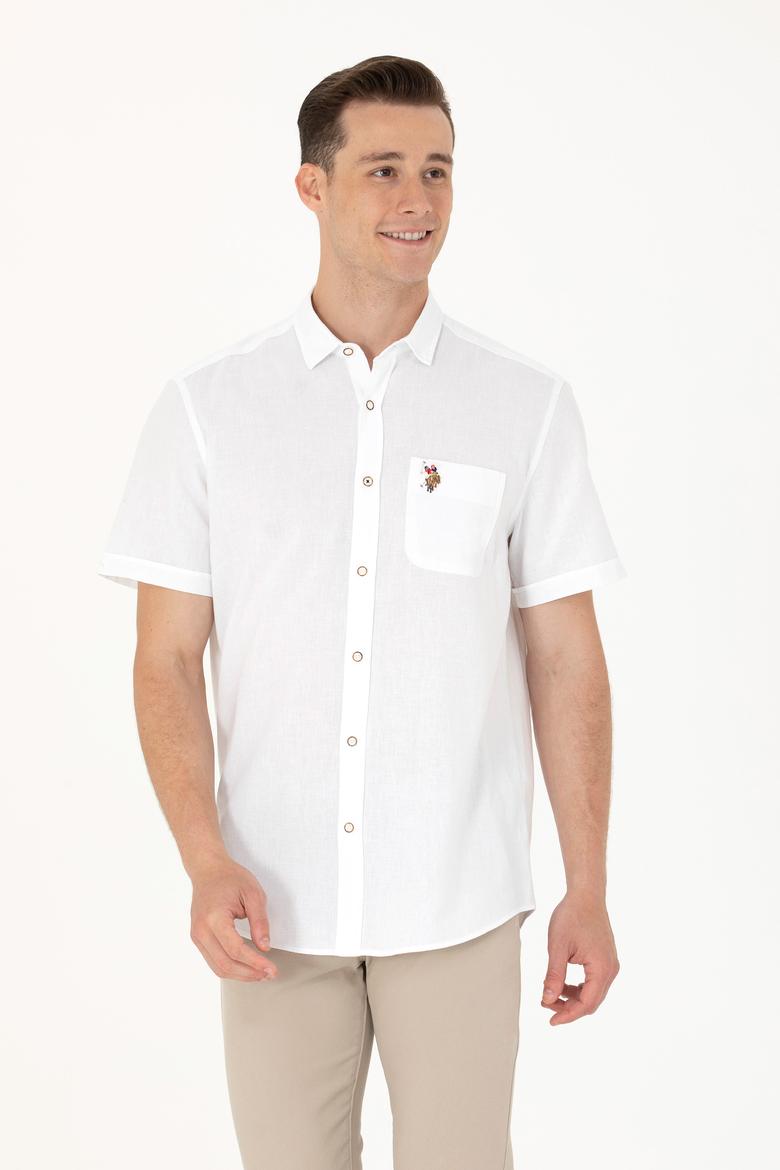 Erkek Beyaz Kısa Kollu Gömlek - 50262957001