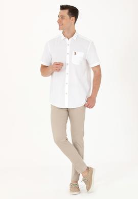 Erkek Beyaz Kısa Kollu Gömlek - 50262957001