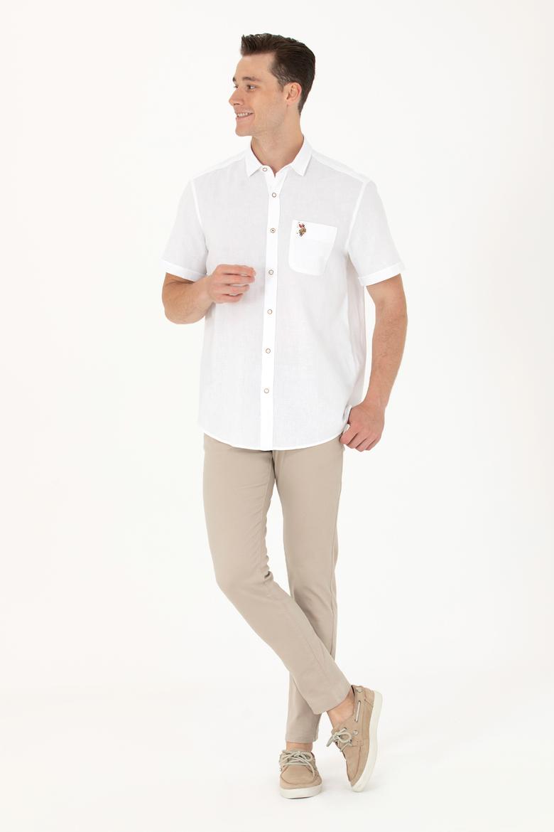 Erkek Beyaz Kısa Kollu Gömlek - 50262957001