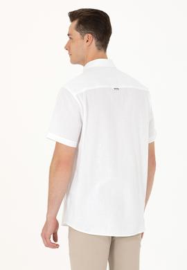 Erkek Beyaz Kısa Kollu Gömlek - 50262957001