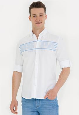 Erkek Beyaz Uzun Kollu Gömlek - 50263127021