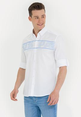 Erkek Beyaz Uzun Kollu Gömlek - 50263127021