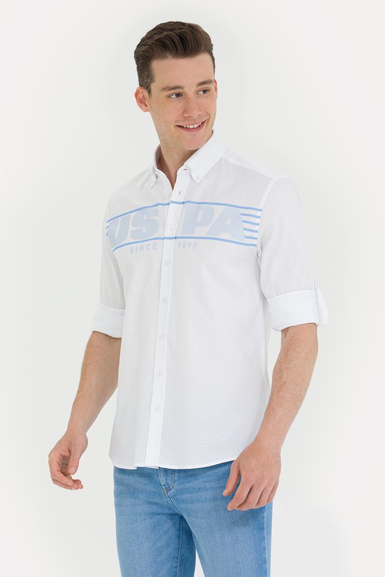 Erkek Beyaz Uzun Kollu Gömlek - 50263127021