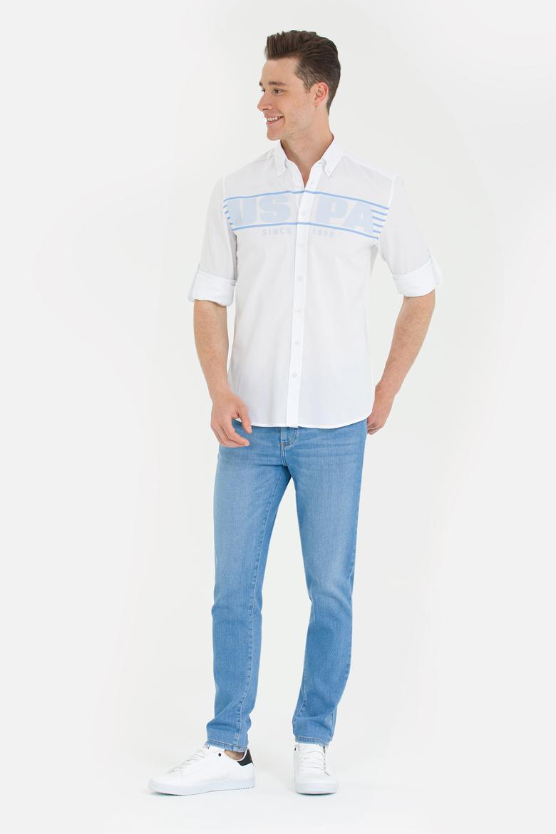 Erkek Beyaz Uzun Kollu Gömlek - 50263127021