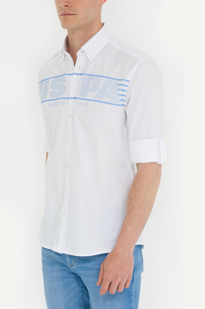 Erkek Beyaz Uzun Kollu Gömlek