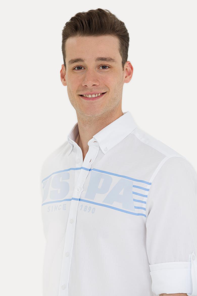 Erkek Beyaz Uzun Kollu Gömlek - 50263127021