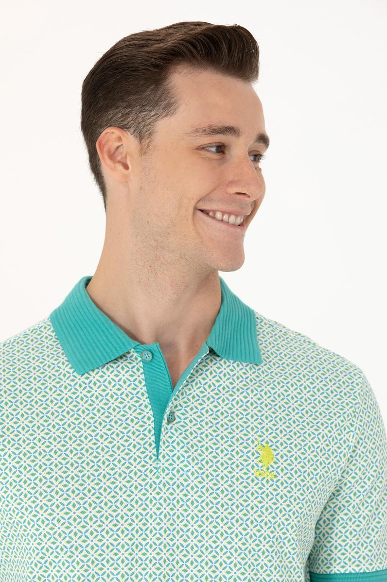 Erkek Mint Polo Yaka Tişört