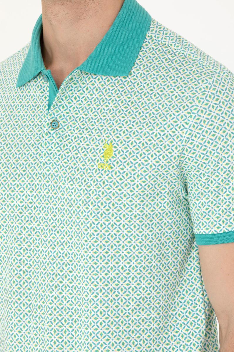 Erkek Mint Polo Yaka Tişört