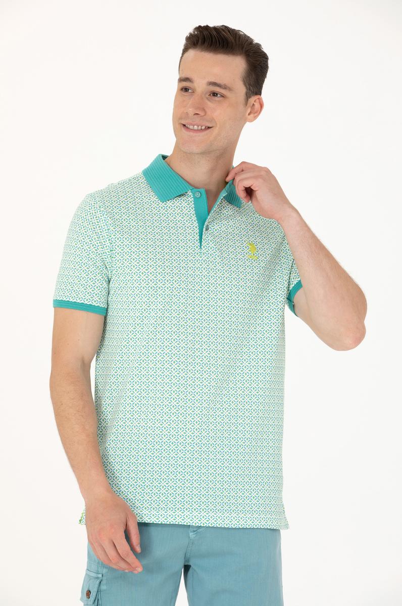 Erkek Mint Polo Yaka Tişört