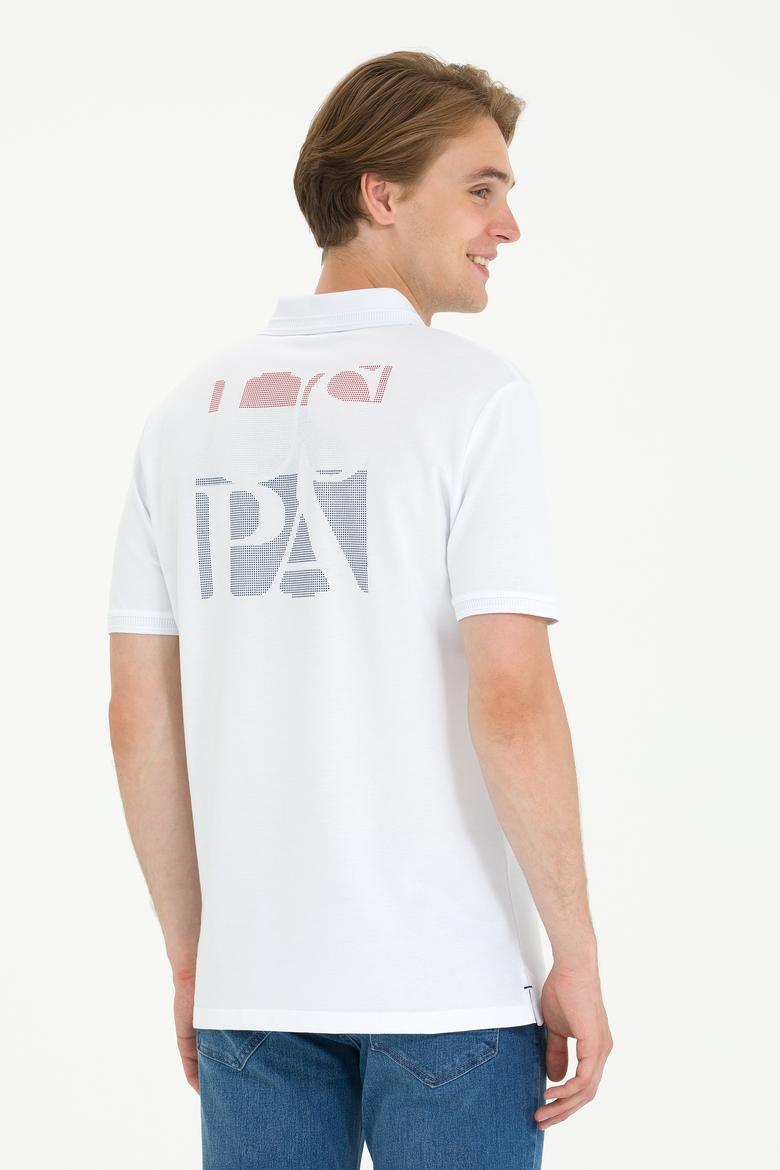 Erkek Beyaz Polo Yaka Tişört - 50263420009
