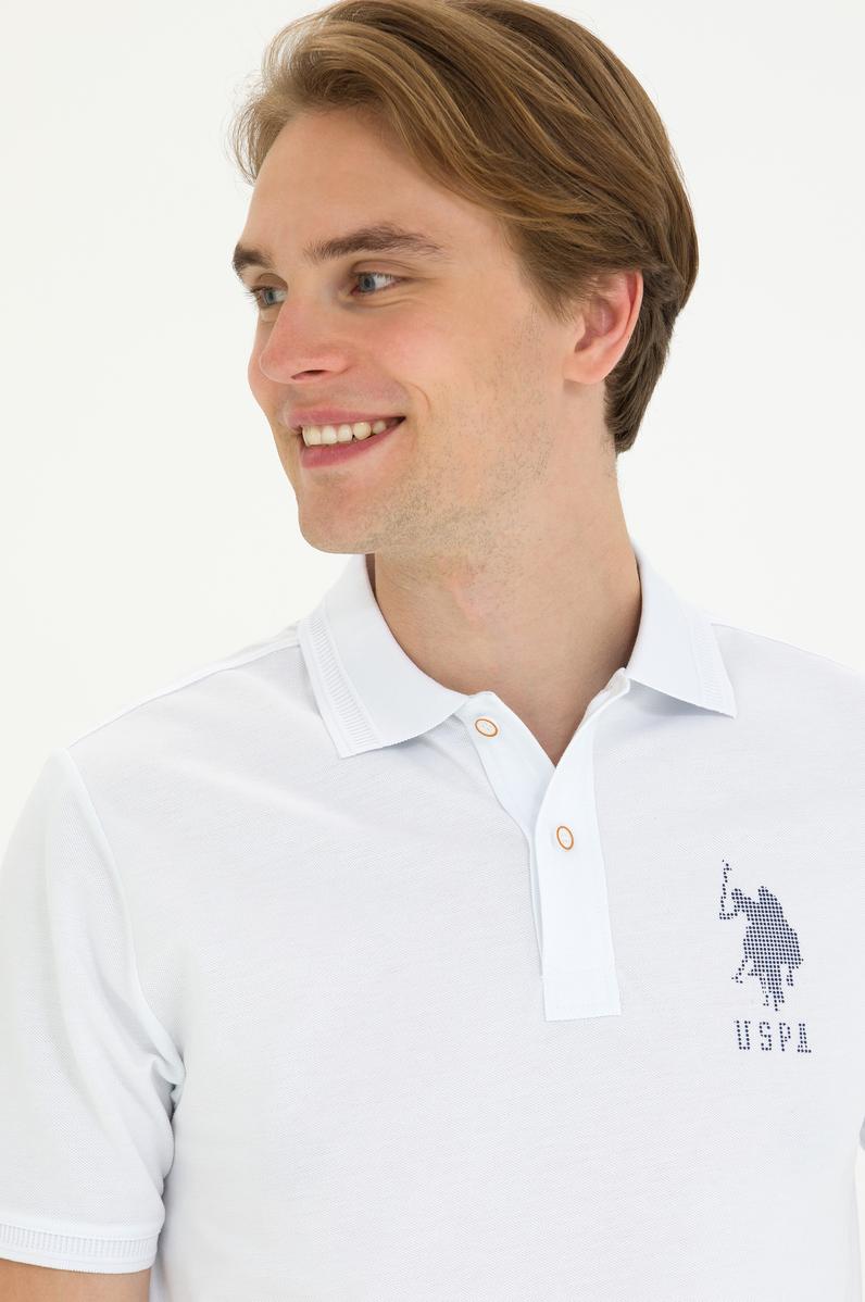 Erkek Beyaz Polo Yaka Tişört