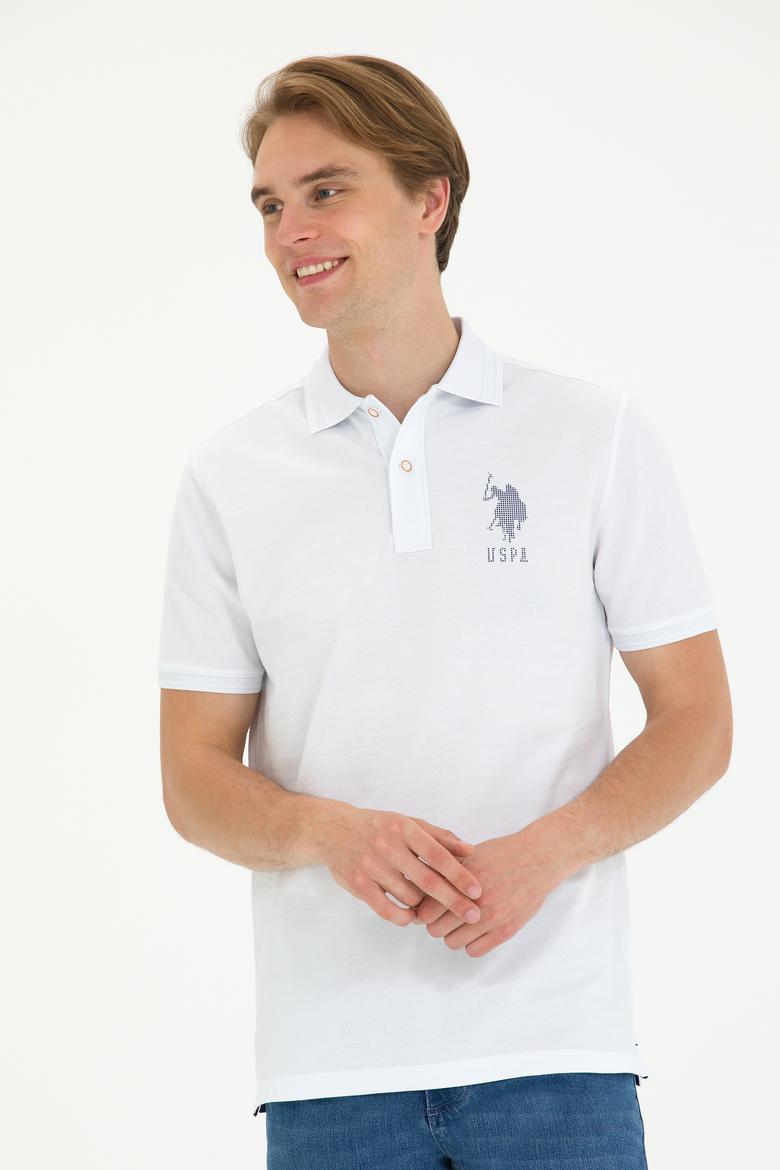 Erkek Beyaz Polo Yaka Tişört