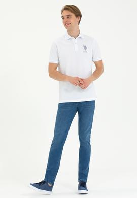 Erkek Beyaz Polo Yaka Tişört - 50263420009