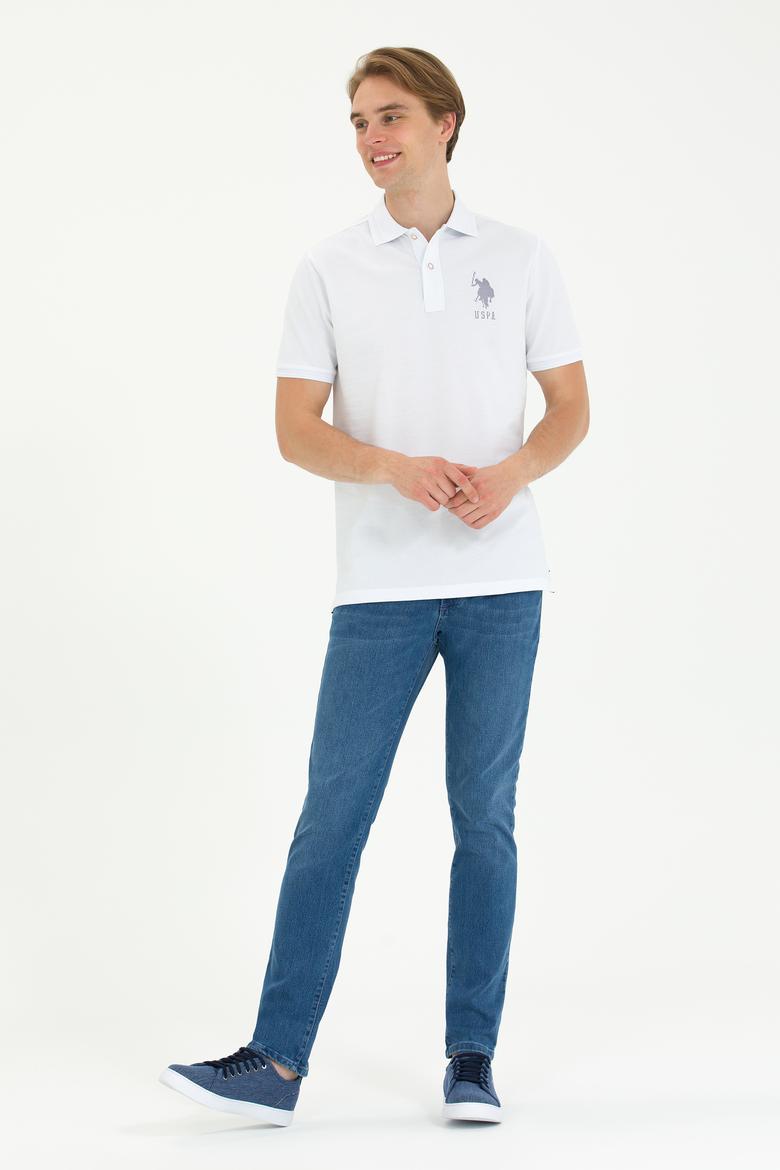 Erkek Beyaz Polo Yaka Tişört - 50263420009