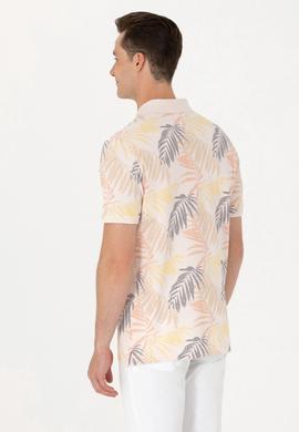 Erkek Ekru Polo Yaka Tişört - 50263434023