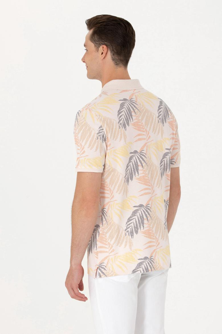 Erkek Ekru Polo Yaka Tişört - 50263434023