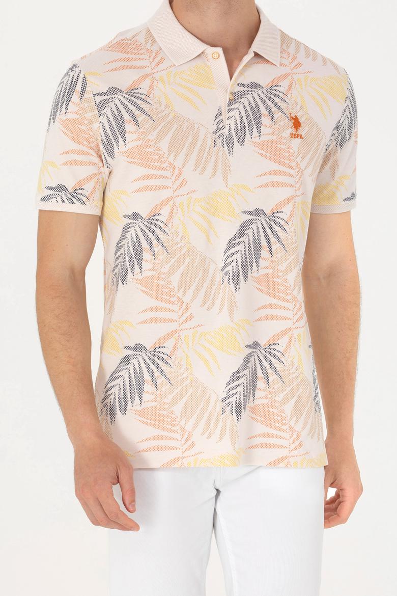 Erkek Ekru Polo Yaka Tişört - 50263434023