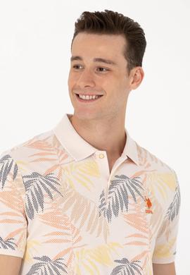 Erkek Ekru Polo Yaka Tişört - 50263434023