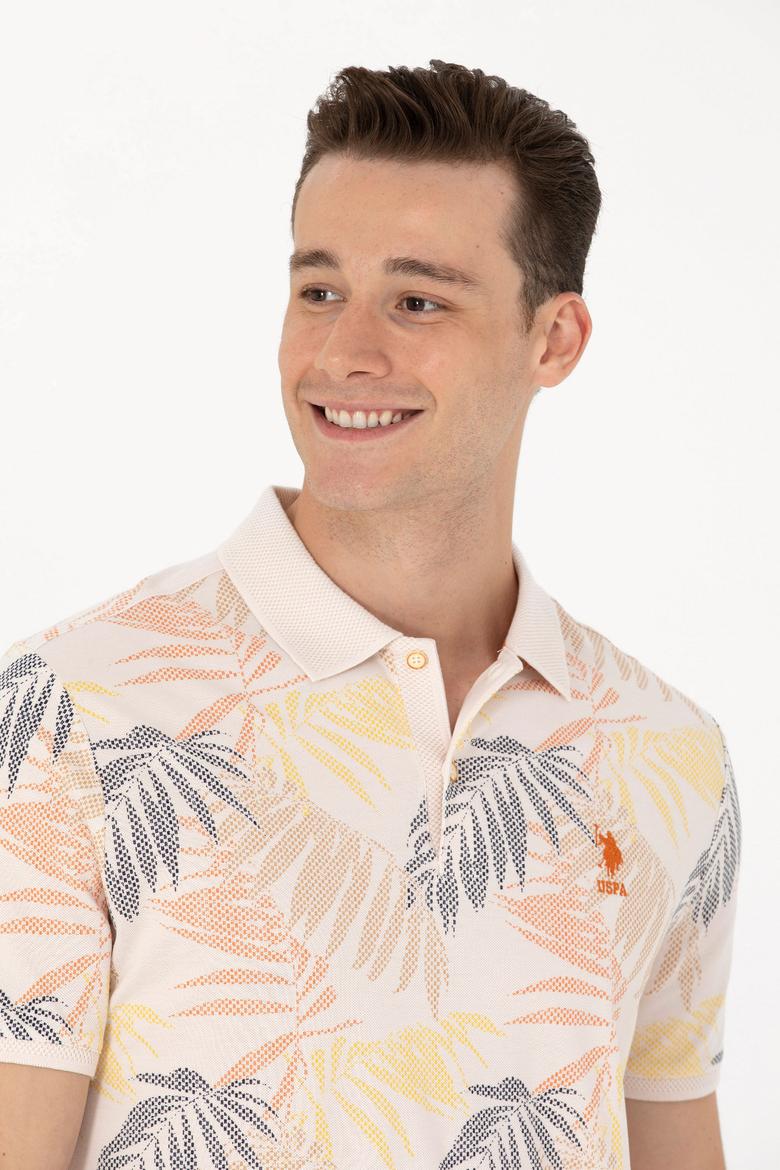 Erkek Ekru Polo Yaka Tişört - 50263434023