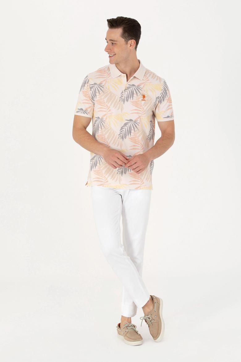 Erkek Ekru Polo Yaka Tişört - 50263434023