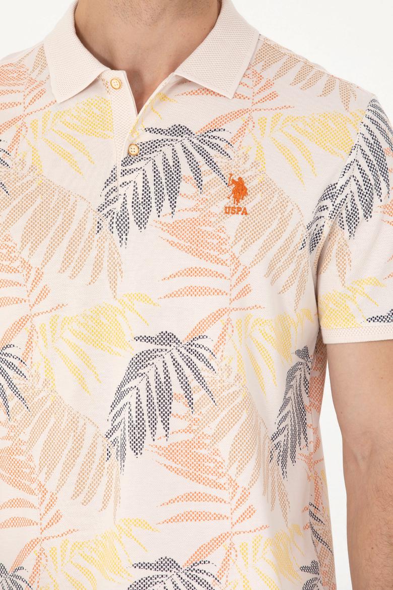 Erkek Ekru Polo Yaka Tişört - 50263434023