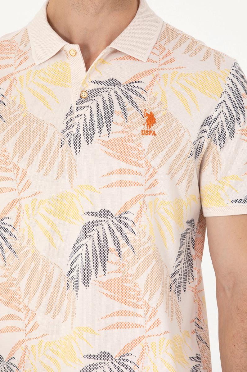 Erkek Ekru Polo Yaka Tişört