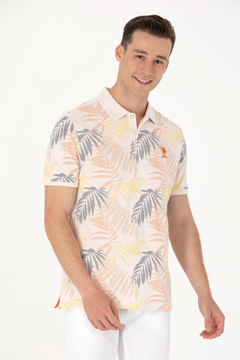 Erkek Ekru Polo Yaka Tişört - 50263434023