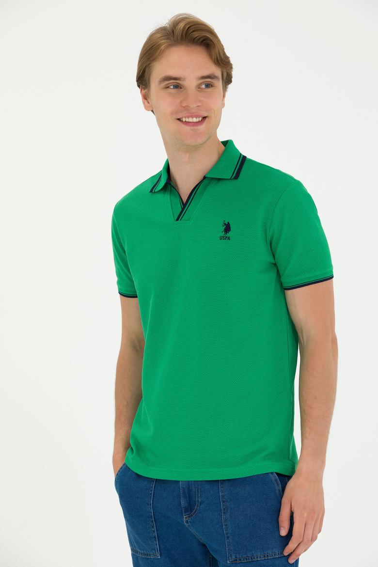 Erkek Yeşil Polo Yaka Tişört - 50263441048