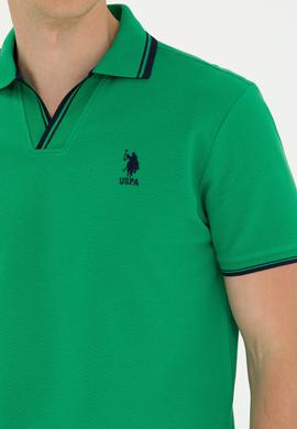 Erkek Yeşil Polo Yaka Tişört - 50263441048