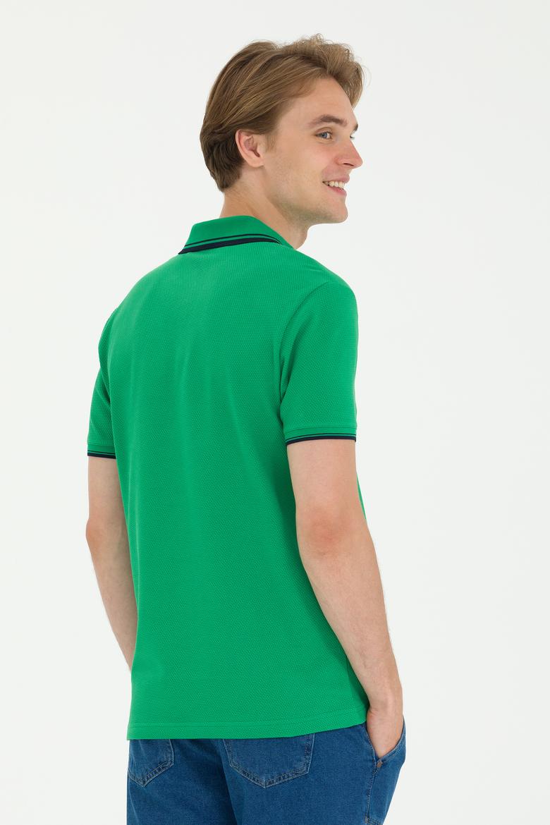 Erkek Yeşil Polo Yaka Tişört - 50263441048