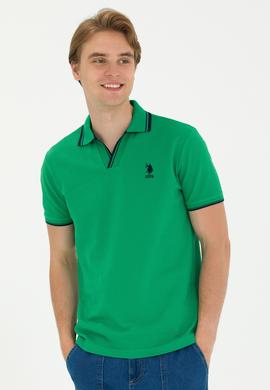 Erkek Yeşil Polo Yaka Tişört - 50263441048