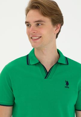 Erkek Yeşil Polo Yaka Tişört - 50263441048