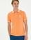 Erkek Turuncu Basic Polo Yaka Tişört